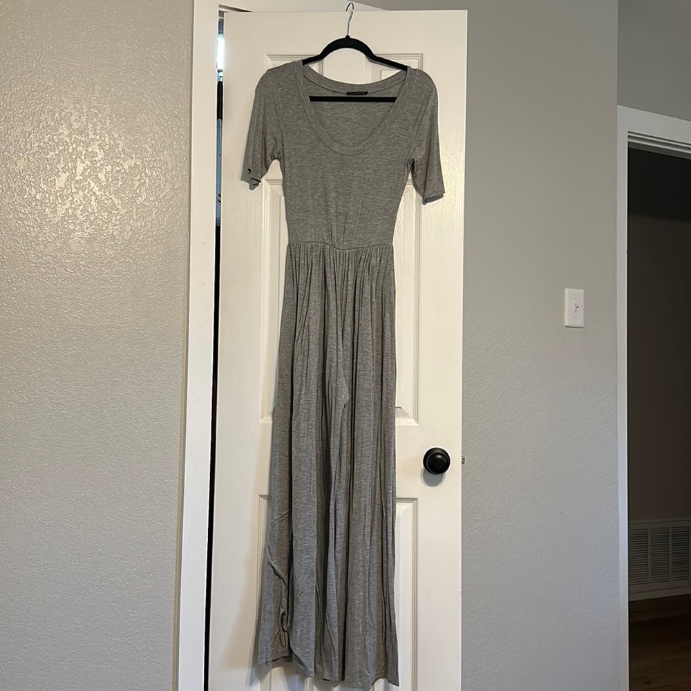Gray long romper